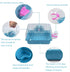 Pet Hamster Cage with Running Wheel, Water Bottle, Food Basin, Portable Carrier House Mice Home Habitat for Going Out,
