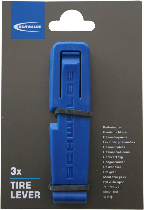 SCHWALBE Bicycle Tire Levers, Blue, 2.4 x 0.4 x 3.9 inches