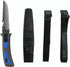 Treasure Gurus Stainless Steel Blue Dive Knife with Sheath Arm or Leg Straps and Line Cutter