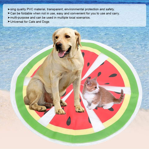 TOPINCN Pet Cooling Pad - Round Pattern Water Cooling Mat Cushion for Pets to Cool Down