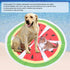 TOPINCN Pet Cooling Pad - Round Pattern Water Cooling Mat Cushion for Pets to Cool Down