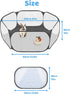 Small Animals C&C Cage Tent Breathable Transparent Pet Playpen Outdoor/Indoor Exercise Fence