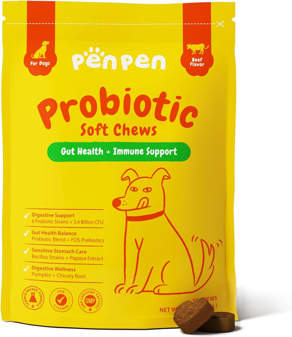 PENPEN Probiotics for Dogs, Dogs Probiotics for Digestive Health, Multi-Probiotic and Enzyme