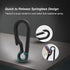 Heavy Duty Black Hook Carabiner Clip - Small Anti-Lost Keychain for Backpack and Bottle Opener