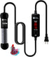 AquaMiracle Upgraded 100W Small Aquarium Heater with Dry-Run Protection and Dual LED Display for 10-20 Gal