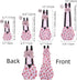 6-Piece Set (6D MANON ROSA Chicken Diapers Bantam Hens - Reusable with Bow Ties Poultry Nappies Washable Waterproof
