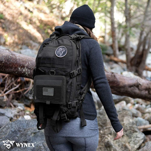 WYNEX Tactical Folding Admin Pouch, Molle Tool Bag with Laser-Cut Design, Utility Organizer EDC Medical Bag, Waist