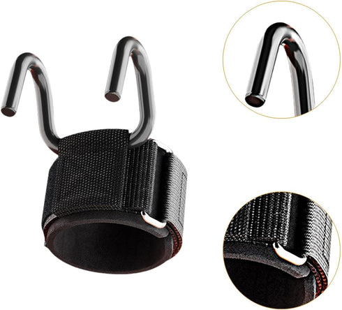 Yiju Weightlifting Hook, Training Gloves, Accessories Strength Training,Pull up Wrist Strap,Deadlift Hook Grip for Men