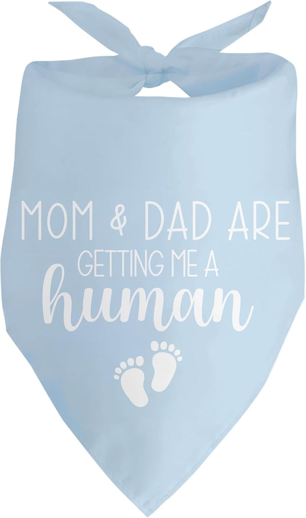 Blue Dog Bandana Baby Announcement Dog Pregnancy Announcement Bandana for Grandparents Pregnancy