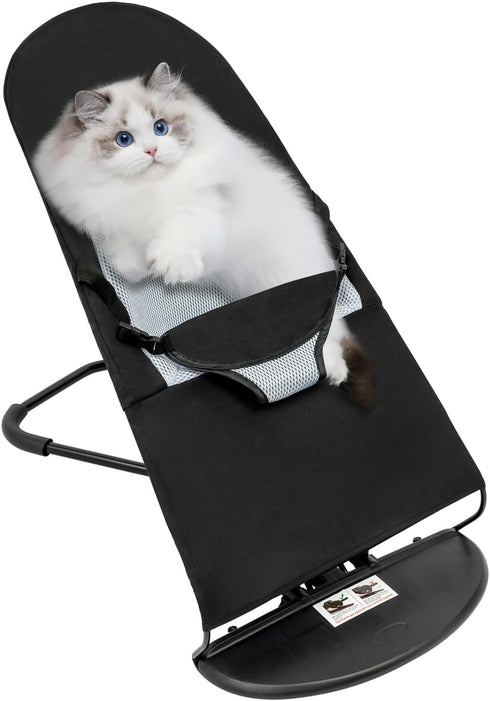 Pet Rocking Chair, Foldable Pet Dog Rocker Bed Chair Height Adjustable Portable