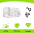 Football Helmet Clips Screws Nuts - Compatible with Schutt F7 & Riddell for Repairing Youth Football Helmets