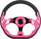 Pink Golf Cart Steering Wheel Universal Fit for Yamaha EZGO RXV & TXT, Club Car DS, Precedent Tempo