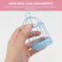 3pcs Mini Birdcage Ornament, Metal Wire Bird Cage for Desktop Storage, Miniature Hanging Decoration