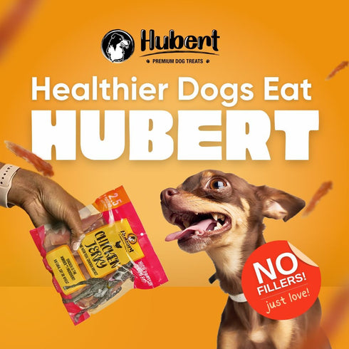2.5 lbs Pack Hubert Pet Premium Chicken Jerky Dog Treats, Grain Free, Low Ingredient, USA Tested, Super Value