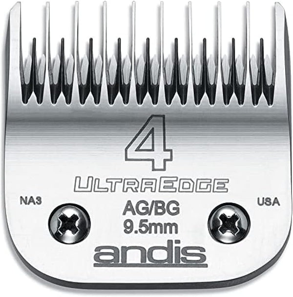 Andis 64090 Carbon-Infused Steel UltraEdge Dog Clipper Blade, Size-4 Skip-Tooth, 3/8-Inch Cut Length