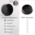 Petygooing Black Elevated Ceramic Dog Bowl for Small Breeds, Anti Slip Rubber Feeding Dish, 13.5 OZ (5.1In / 1.7 Cups)