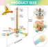 Yuanfenron Parrot Spinning Windmill Perch, Bird Toy Rotating Stand for Parakeets, Cockatiels, Budgies - Interactive