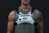 MVRK Lightweight Water Resistant Chest Pack - Minimalist Vest with Phone Holder & Extra Storage (White)