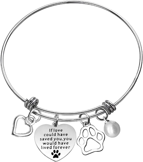Xiahuyu Pet Memorial Bracelet - If Love Could Have Saved You, Loss of Pet Sympathy Gift