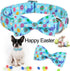 ARING PET Easter Dog Collar with Bow, Adjustable Cute Egg Rabbit Bowtie for Small Medium Large Dogs