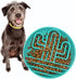 Cactus Slow Feeder Dog Bowls - Silicone Non-Slip Puzzle Bowl for Large Medium Small Breeds