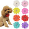8pcs Flower Dog Collar Charms, Multicolor Rhinestone Bow Ties for Puppy Cat Dog Grooming Accessories