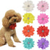 8pcs Flower Dog Collar Charms, Multicolor Rhinestone Bow Ties for Puppy Cat Dog Grooming Accessories