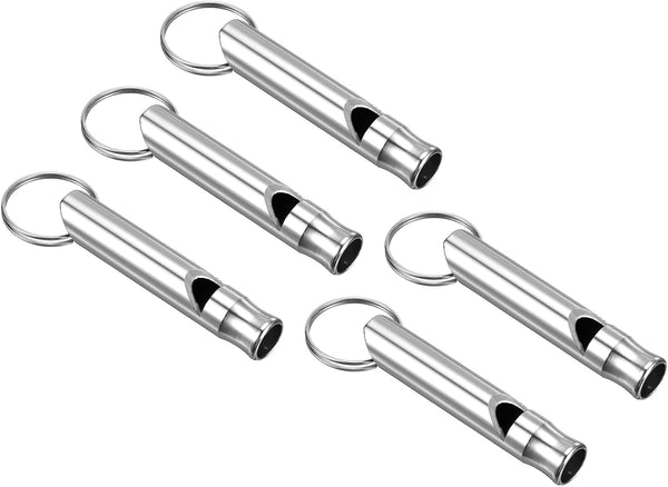 PATIKIL Emergency Whistles with Keychain, Aluminum Survival Whistle for Camping and Outdoors