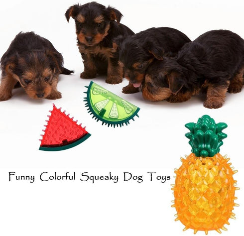 3Pcs Puppies,Summer HomeSoGood Dog Cooling Chew Toys,Cooling Teething Toy for Interactive Squeaky Toys,Small and Medium