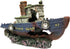 Aquarium Large Shipwreck Decorations, Lifelike Resin Pirate Ship Decor for Fish Tank