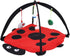 Foldable Cat Activity Play Mat Tent Multi Function Pet Bed with Hanging Toy Balls Cat Activity Center with Hanging Toy