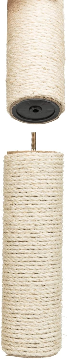 TRIXIE Replacement Sisal Post for Scratching Posts, Cat Trees and Towers, 3.5 in x 11.8 in (9 x 30 cm)