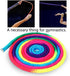 Gymnastics Sports Rope, 2.8m Arts Training Jumps Rope, Rhythmic Gymnastics Equipment, Solid Colorful Rope