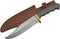 SZCO SUPPLIES Mountain Lion Hunter Bowie Knife 12.25" Black Handle (203421-BK)