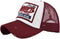 Vintage Embroidery Half Mesh Baseball Cap - Adjustable Unisex Washed Denim Trucker Sun Hat