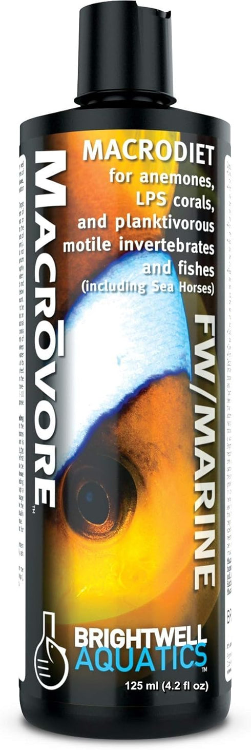 Brightwell Aquatics Macrovore Marine Crustacean Roe, 125 ml, Enriched with Amino Acids Omega-3 for Color Health Feeding