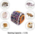 KAMEIOU Soft Small Animal Pet Carrier Bag, Chinchilla, Hamster, Guinea Pig, 8 x 8 Inches