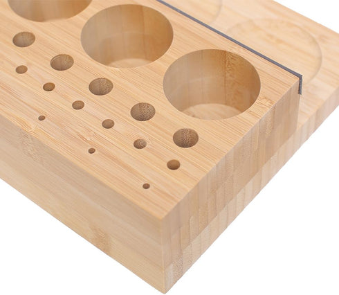 Raprance Wooden Fly Tying Fishing Kit Organizer, Desktop Storage Rack for Tying Tools