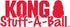 KONG Stuff-A-Ball Durable Chew Toy for Dogs, Natural Rubber, Medium Size