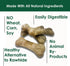Bonies Skin and Coat Treats for Dogs, Chicken Flavor, Minis, 2 Bone Pack