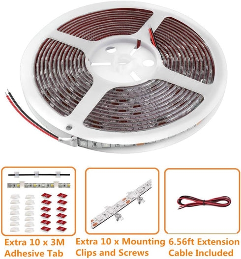 Pontoon Led Boat Lights, 12V 20FT Marine Led Strip Lights, Waterproof Boat Interior Light for Night Fishing