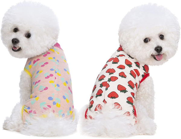 2 Packs Dog Recovery Onesie Suit for Dogs Cats After Surgery - XXL Pink, Cone E-Collar Alternative, Abdominal Wounds