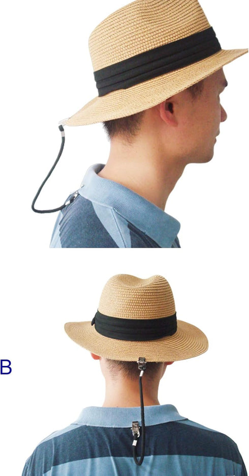 Hat Windy Clips for Boating, Cap Retainer for Fishing, Pack of 10 pcs Black Hat Keeper and Eyewear Holder