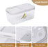 Mowhut 5.4 Qt/6 Bird Seed Storage Container, L Pet Food Container with Measuring Cup & Stainless Steel Bird Feeder