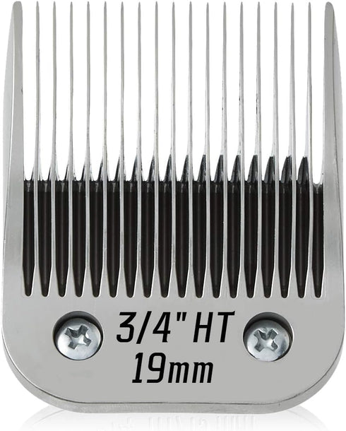 3/4" HT (63980) Blade Dog Grooming Clipper Replacement, Detachable Stainless Steel Blade for Andis Clippers