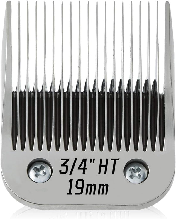 3/4" HT (63980) Blade Dog Grooming Clipper Replacement, Detachable Stainless Steel Blade for Andis Clippers