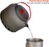 REDCAMP 1.4L Outdoor Camping Kettle with Heat Exchanger, Lightweight Aluminum Tea Kettle with Carrying Bag
