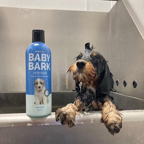 Bark2Basics 16 oz Baby Bark Puppy Shampoo for Dogs, - Naturally Derived Ingredients, Formulated for Puppies