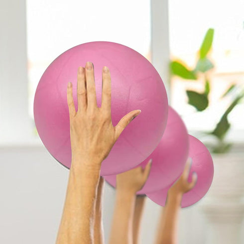 Generic Pilates Ball Small Inflatable Gym Ball for Fitness | Yoga Equipment for Thigh, Leg, Arm, Abdomen, Butt