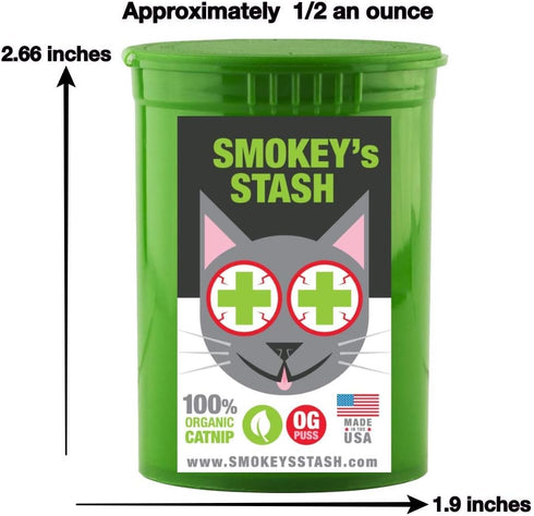 Smokey's Stash Cat Catnip Spray and Dried Organic Catnip Combo, Maximum Potency Bundle